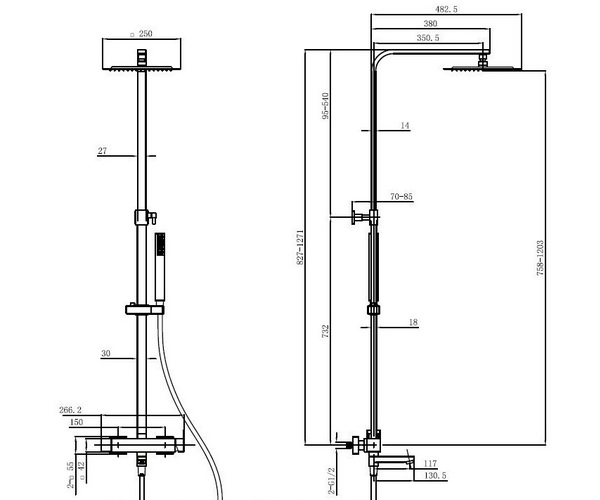 душевая система ALLEN BRAU INFINITY